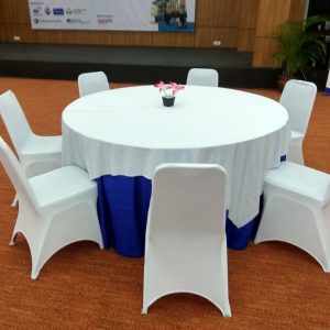 sewa meja bulat d:160cm
