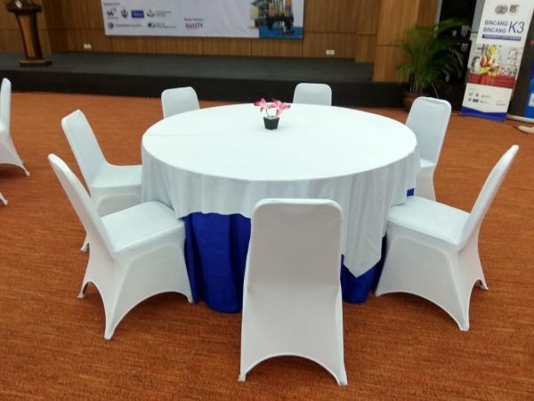 sewa meja bulat d:160cm