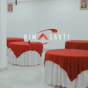 sewa meja bundar 160cm