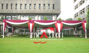 Sewa tenda plafon standar, Dekorasi tenda plafon standar rapi, Rental tenda plafon standar sederhana