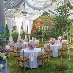 Kursi Tiffany Gold elegan untuk pernikahan Jakarta - Tenda Bimasakti