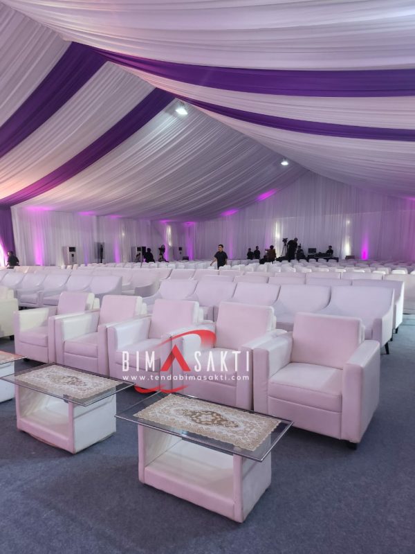 sewa sofa single, sewa sofa single putih,