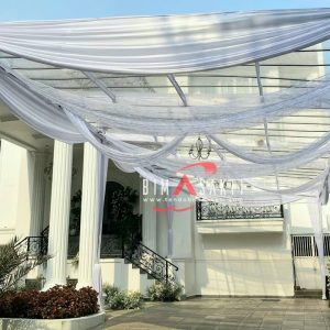 sewa tenda, transparan dekor
