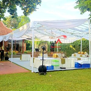 sewa tenda, tenda transparan dekor