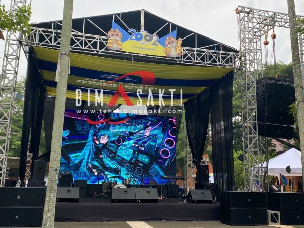 Sewa panggung rigging Jakarta – panggung outdoor modular full rigging untuk event besar
