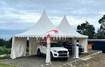 Sewa tenda Sarnafil Jakarta – Tenda Bimasakti menyediakan tenda elegan untuk pameran, bazar, dan event perusahaan.