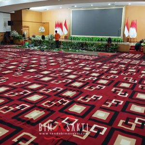 Karpet permadani minimalis warna maroon sewa Jakarta, Sewa karpet permadani minimalis untuk acara