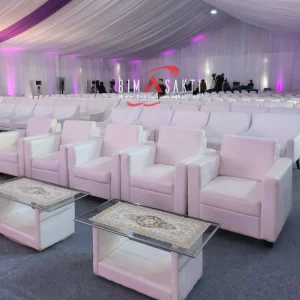 Sewa sofa Jakarta – sofa event elegan untuk lounge wedding, corporate & gathering