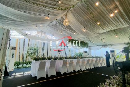 Tenda plafon dekorasi untuk acara pernikahan outdoor