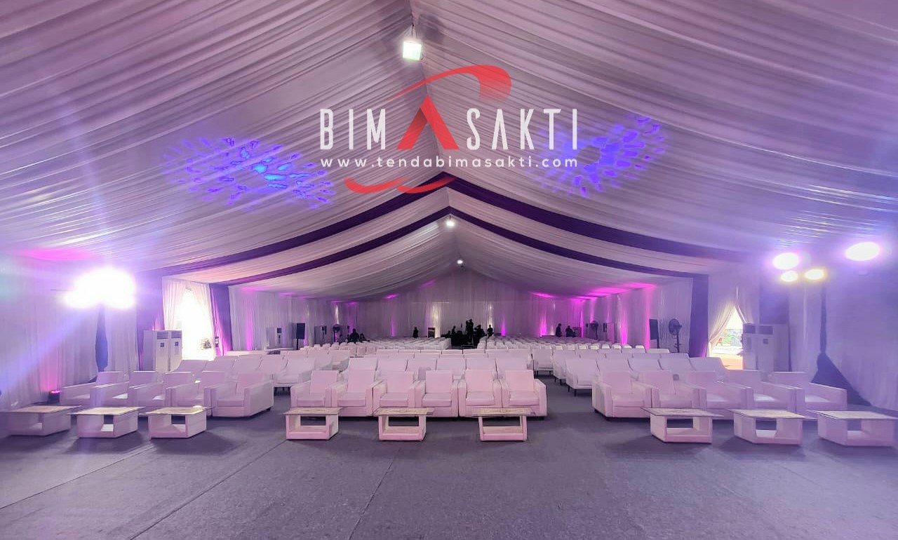Sewa tenda roder Jakarta – Tenda Bimasakti menyediakan tenda besar untuk acara pameran, wedding, dan event perusahaan.