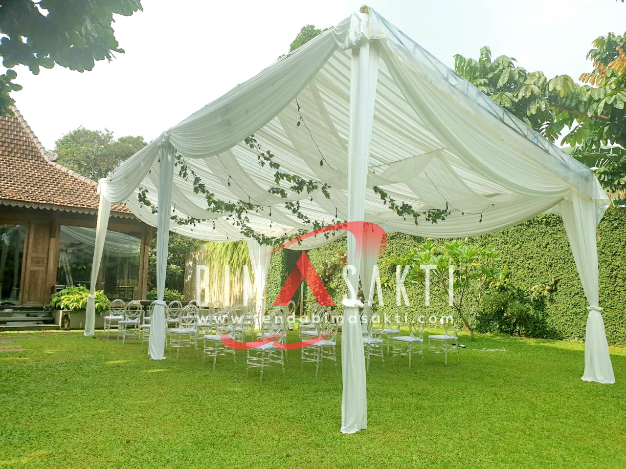 Tenda transparan dekorasi Jakarta – sewa tenda mewah dengan pencahayaan alami