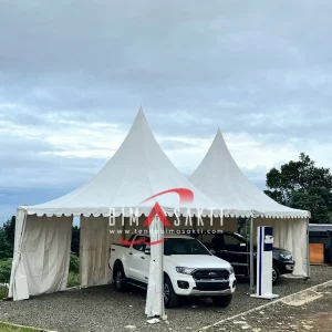 Sewa tenda Sarnafil Jakarta – Tenda Bimasakti menyediakan tenda elegan untuk pameran, bazar, dan event perusahaan.