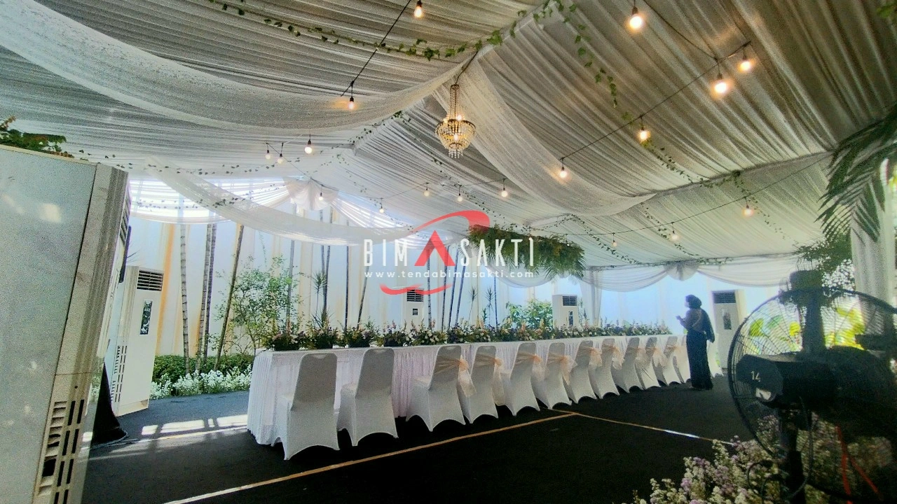 sewa tenda dekorasi serut mewah Jakarta - Tenda Bimasakti