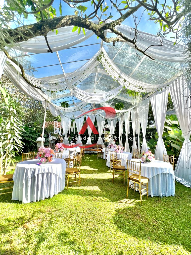 sewa tenda transparan dekorasi elegan Jakarta