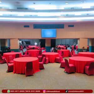 Sewa meja bulat 120 cm Jakarta untuk acara dan event