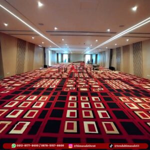 Karpet permadani motif minimalis untuk dekorasi acara