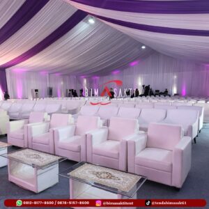 Sewa sofa single putih Jakarta untuk wedding dan event